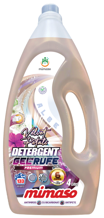 Detergent lichid pentru rufe albe “Velvet Petals” 4 L