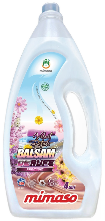 Balsam concentrat pentru rufe “Velvet Petals” 4l